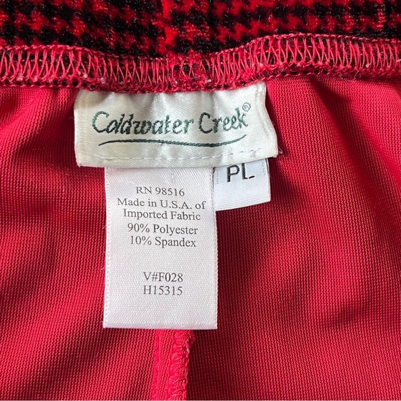 Leggings bright red and black houndstooth - Picture 7 of 9